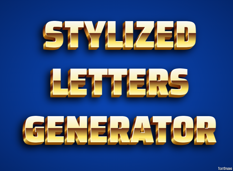 Stylized Letters Generator Effetto testo