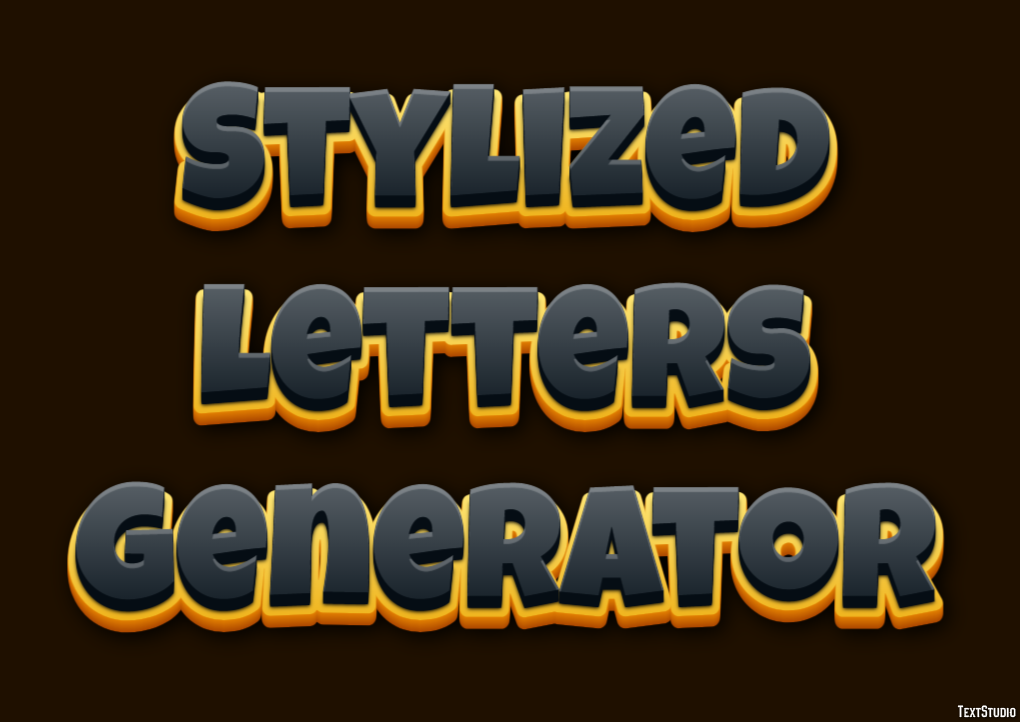 Stylized Letters Generator Effetto testo