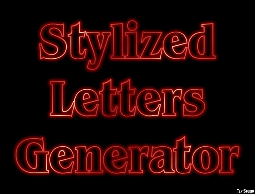 Stylized Letters Generator Metin Efekti