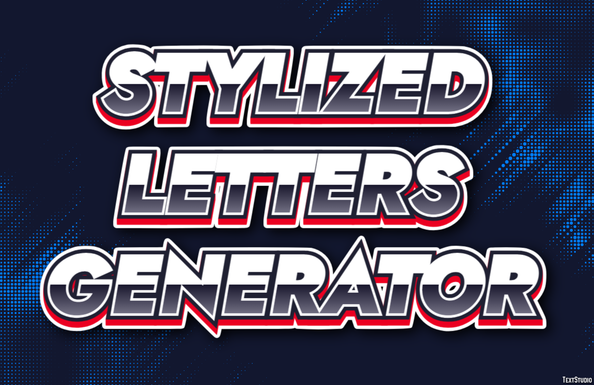 Stylized Letters Generator Effetto testo