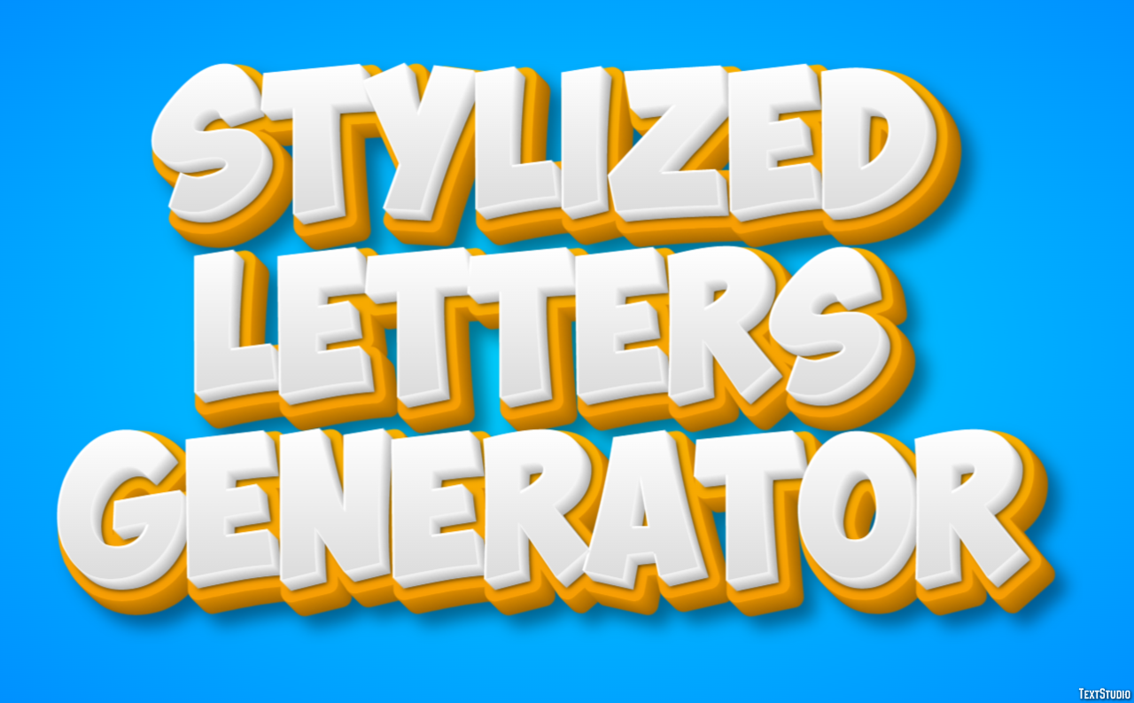 Stylized Letters Generator Effetto testo