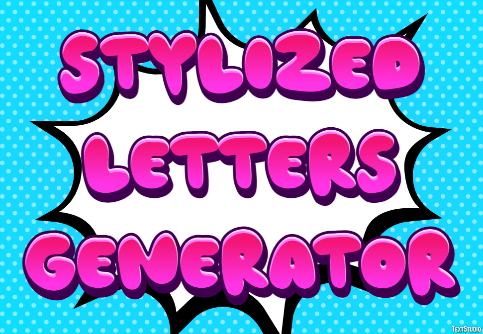 Stylized Letters Generator Effetto testo