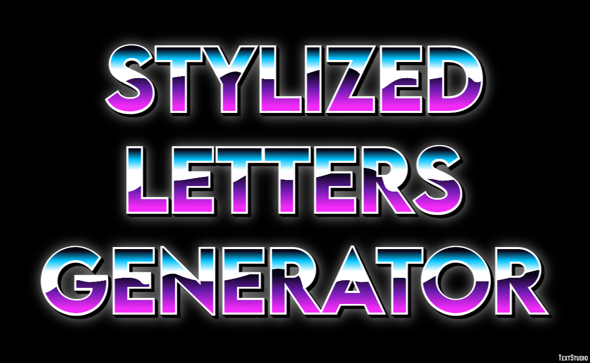 Stylized Letters Generator Effetto testo