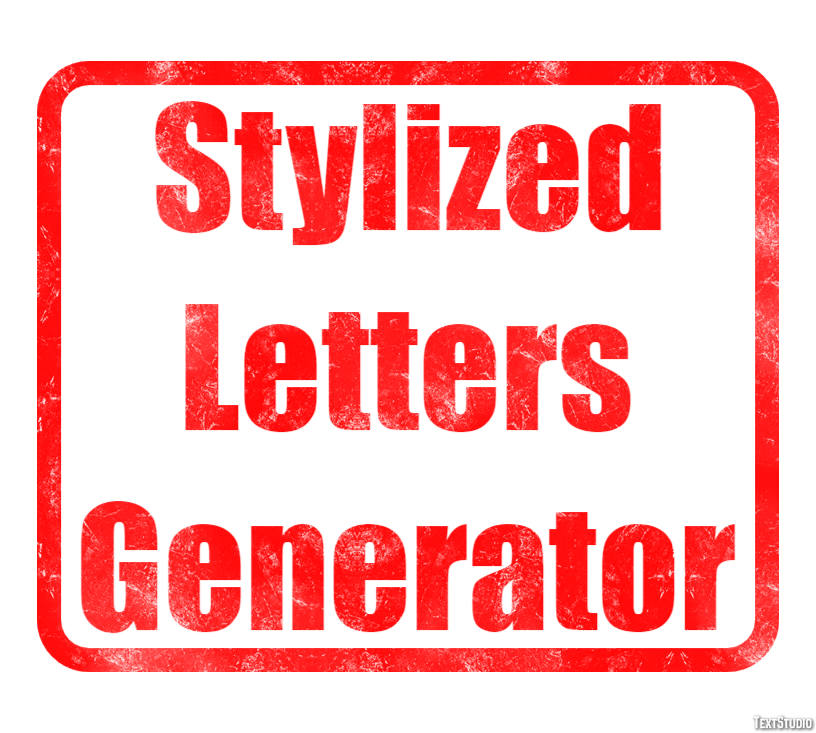 Stylized Letters Generator Effetto testo