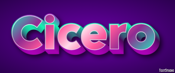 Cicero Tekst Effect