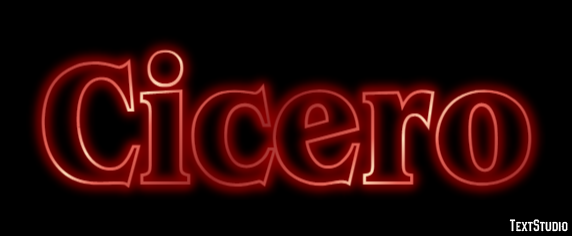 Cicero Tekst Effect