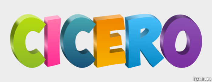 Cicero Tekst Effect