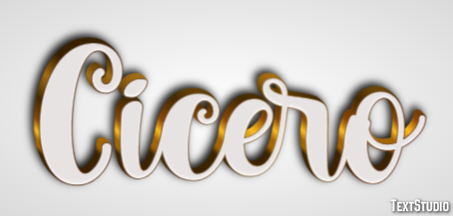 Cicero Text Effect