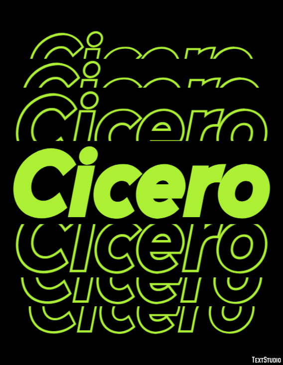 Cicero Text Effect