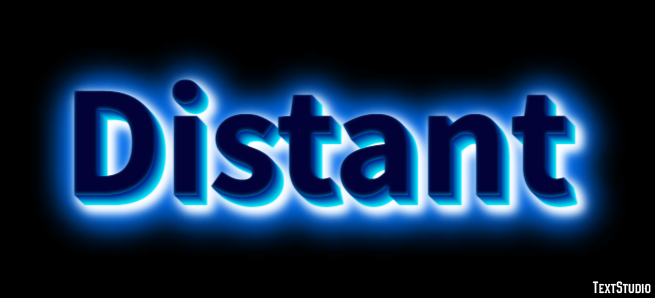 Distant Efecto de Texto