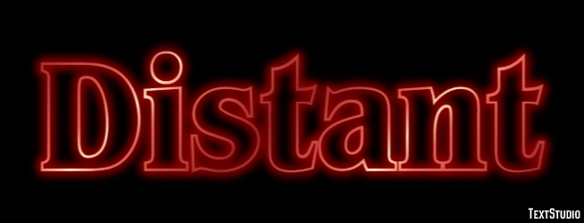 Distant Text Effect
