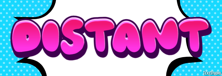 Distant Text Effect