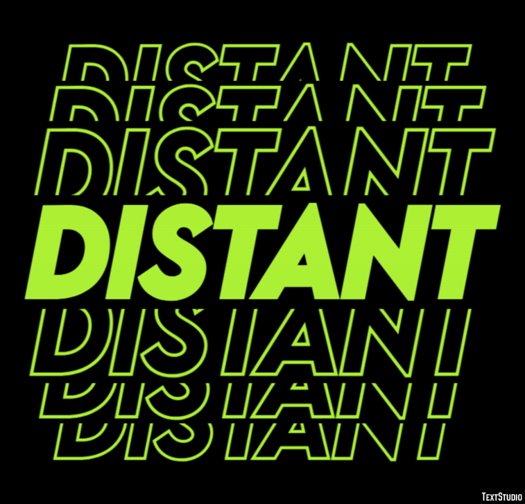 Distant Efecto de Texto