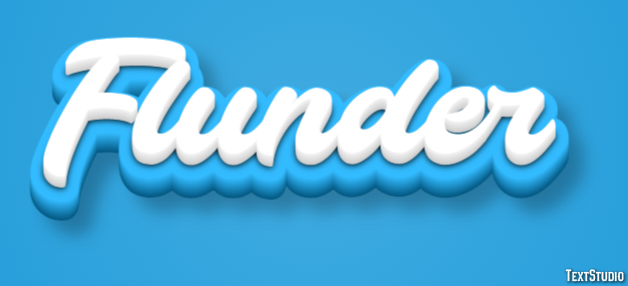 Flunder Texteffekt