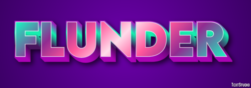 Flunder Efecto de Texto