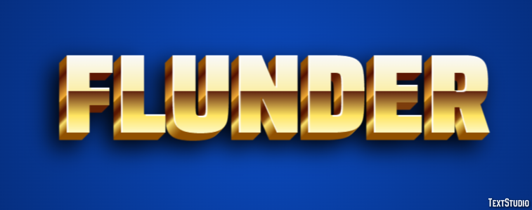Flunder Texteffekt