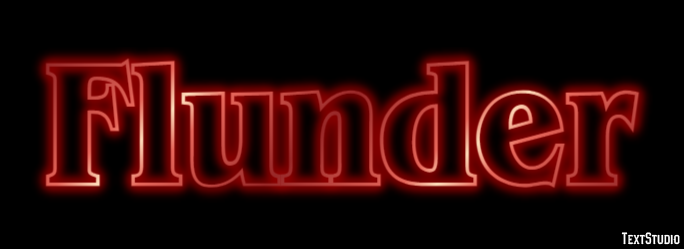 Flunder Texteffekt