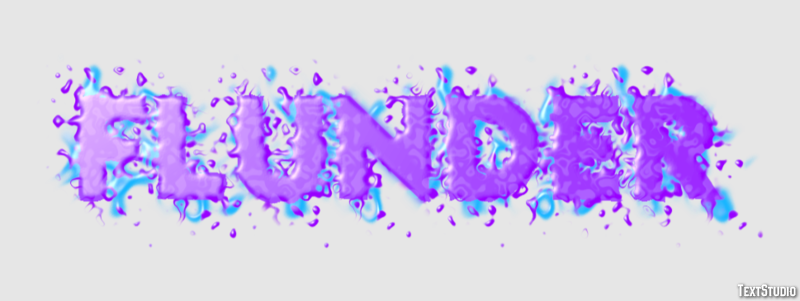 Flunder Texteffekt