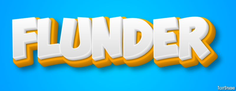 Flunder Texteffekt