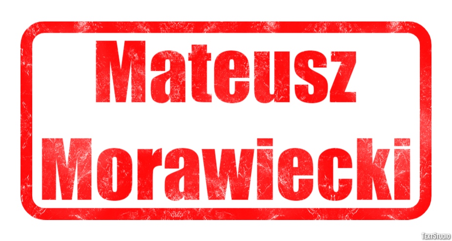 Mateusz Morawiecki Efecto de Texto