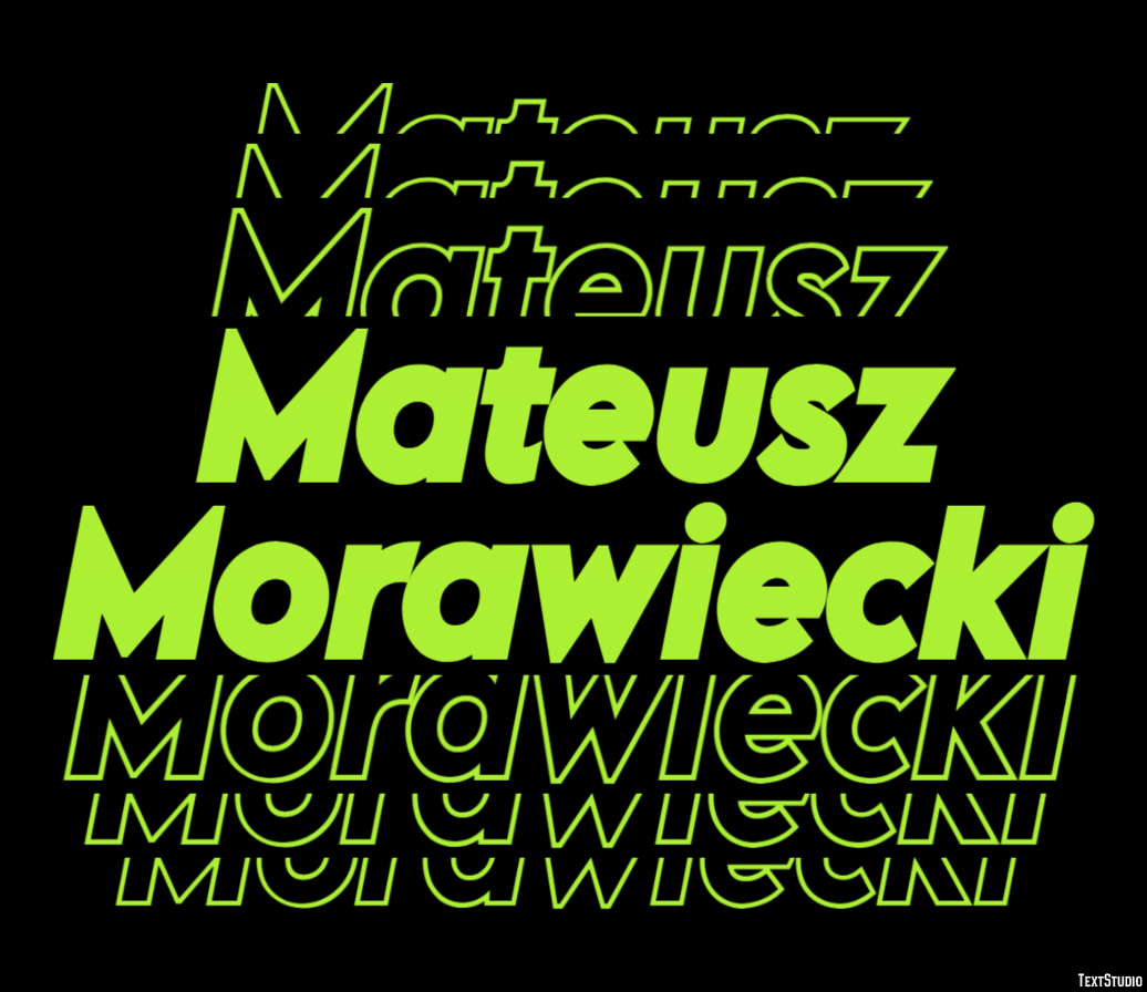 Mateusz Morawiecki テキスト効果