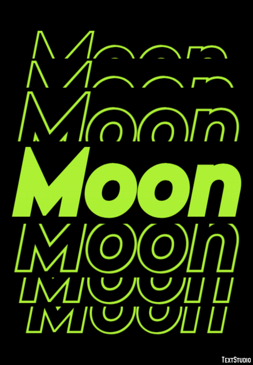 Moon Tekst Effect