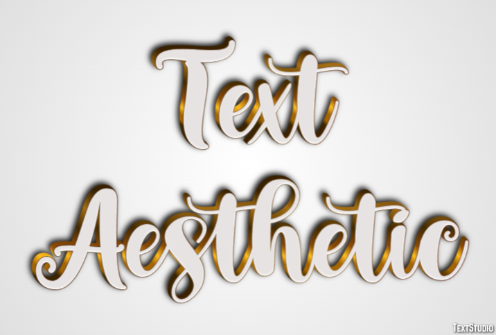 Text Aesthetic Tekst Effect
