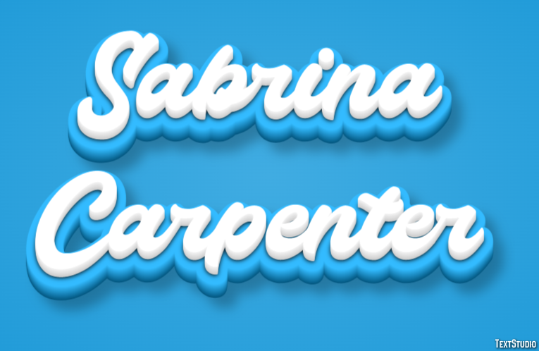 Sabrina Carpenter Efeito de texto