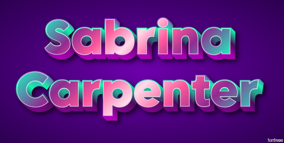 Sabrina Carpenter Text effect