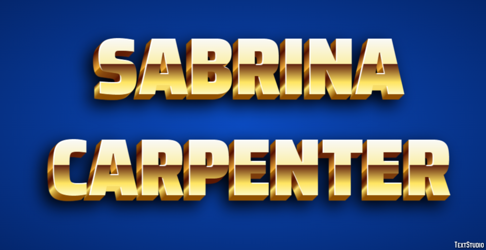 Sabrina Carpenter Text effect