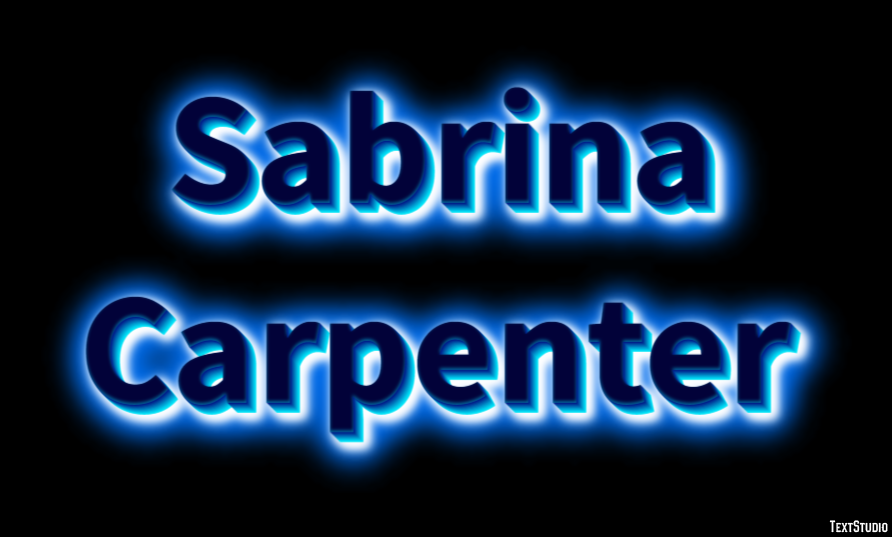 Sabrina Carpenter Text effect