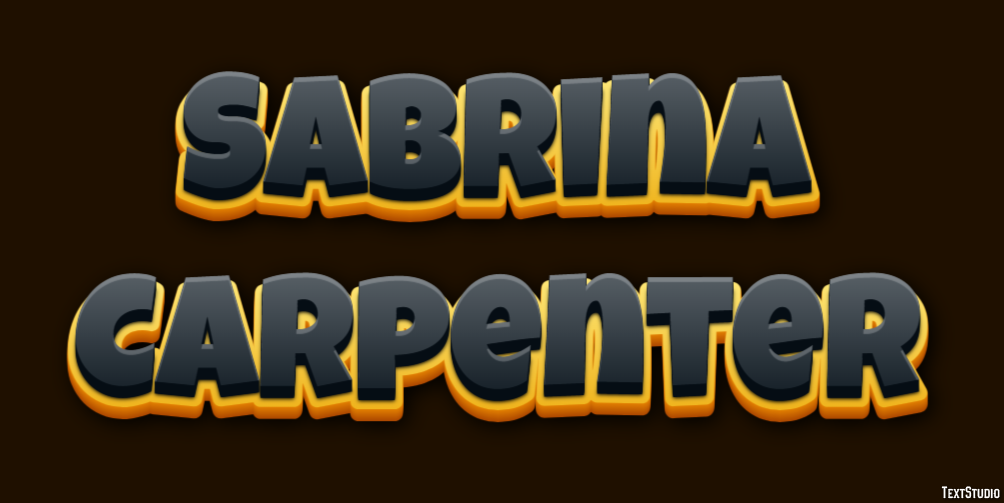 Sabrina Carpenter Text effect