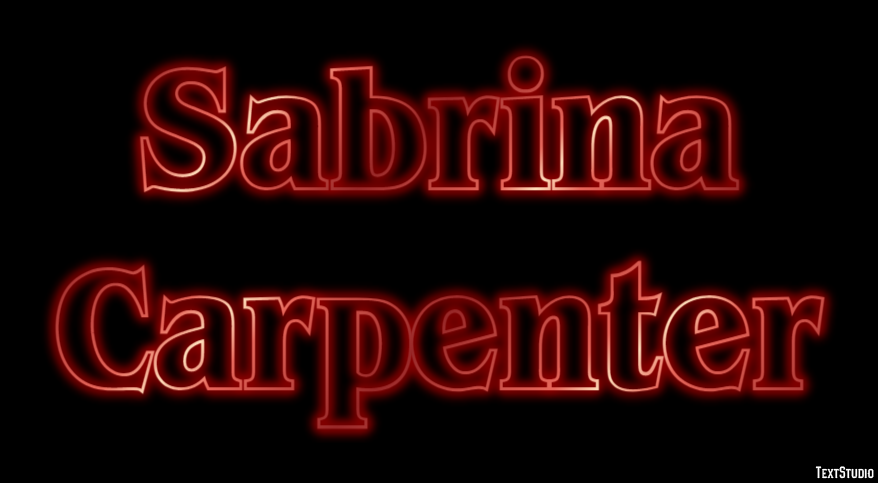 Sabrina Carpenter Efeito de texto