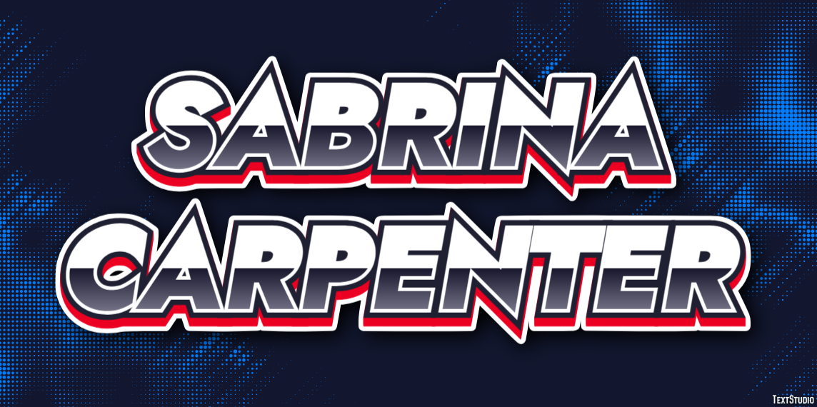 Sabrina Carpenter Text effect