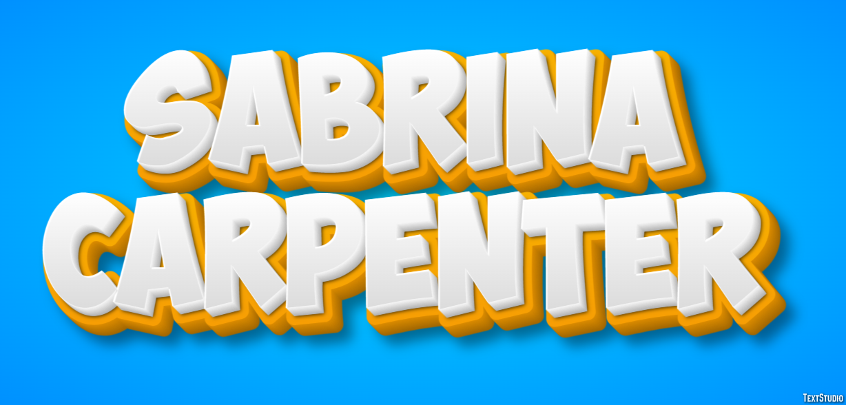 Sabrina Carpenter Text effect