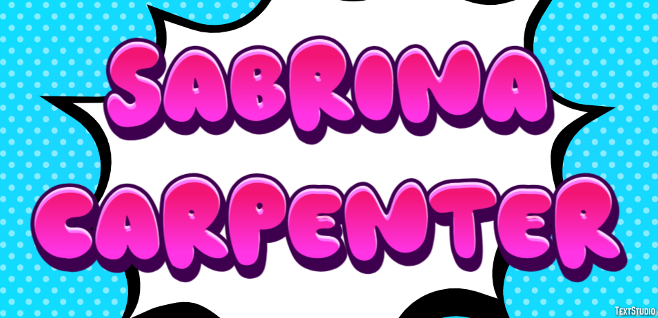 Sabrina Carpenter Text effect