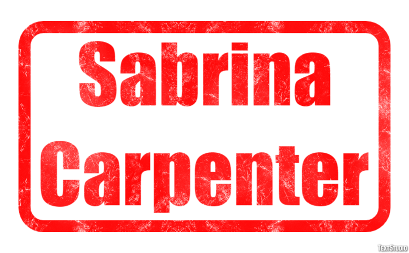 Sabrina Carpenter Text effect