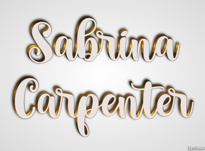 Sabrina Carpenter Text Effect