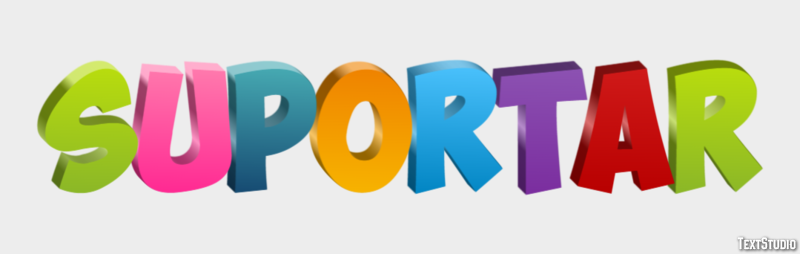 Suportar Efeito do texto