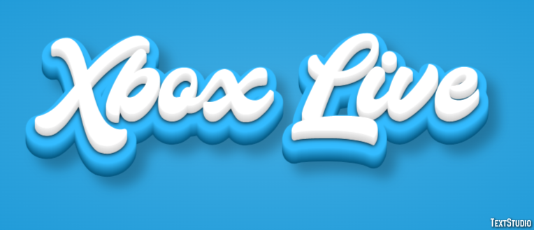 Xbox Live Efeito do texto