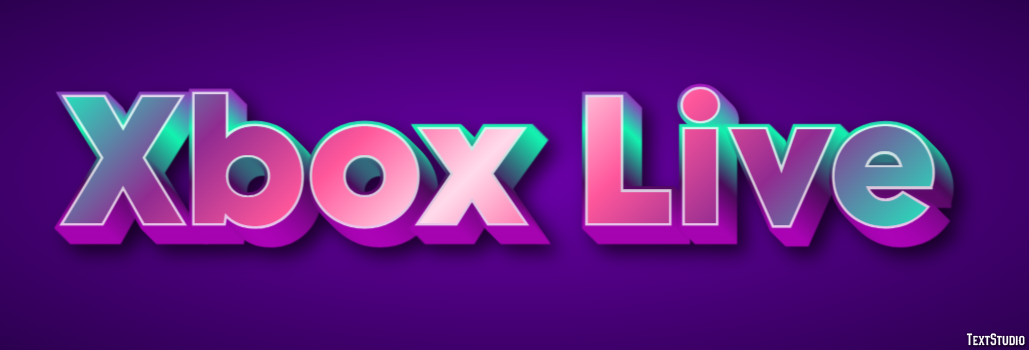 Xbox Live Texteffekt