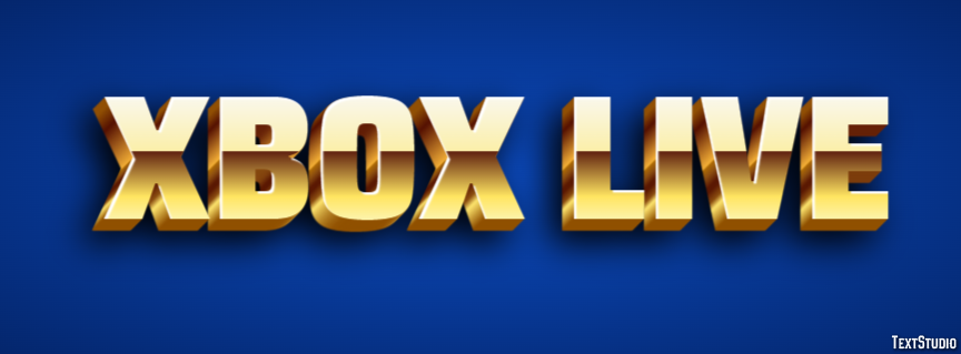 Xbox Live Efeito do texto