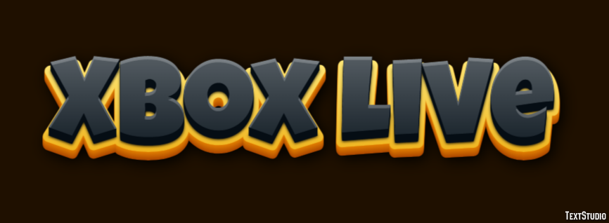 Xbox Live Efeito do texto