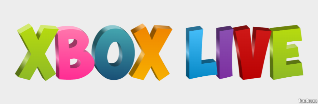Xbox Live Efecto de Texto