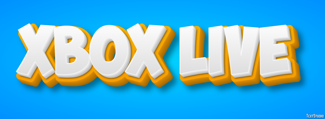 Xbox Live Efeito do texto