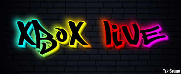 Xbox Live Efecto de Texto