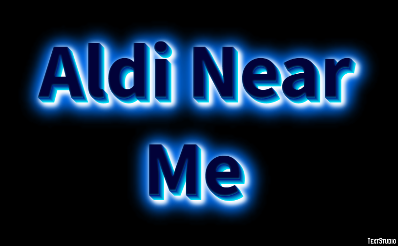 Aldi Near Me Efekt tekstowy