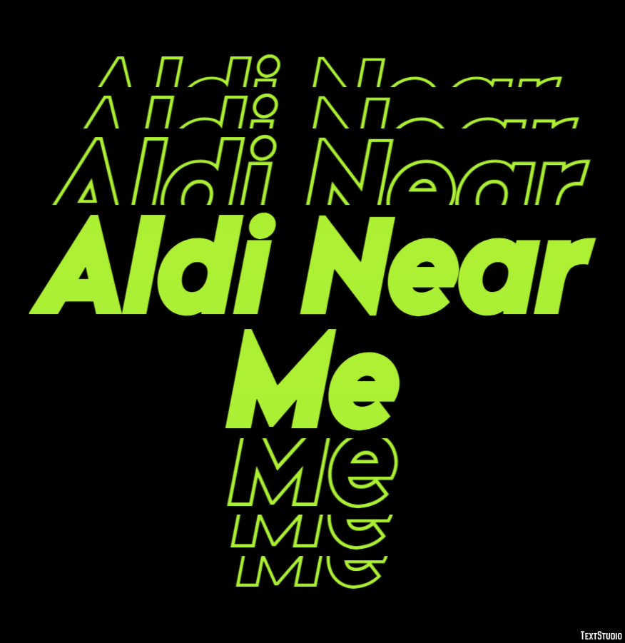 Aldi Near Me Effetto testo