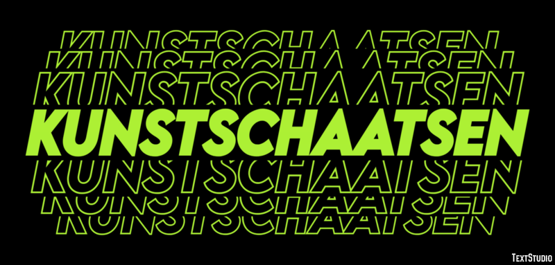 Kunstschaatsen Efecto de texto