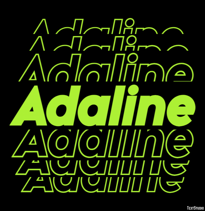Adaline Text Effect